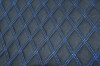 Material special pentru COVORASE auto romb negru/cusatura albastra.Cod: COV02NA ManiaCars