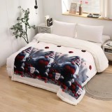 Cumpara ieftin Patura pufoasa cocolino, Model Mos Craciun, rosu 200x230 CRN20