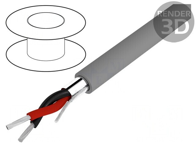 Cablu Alpha Essential C&amp;C ecranat 22AWG Al-PET PVC