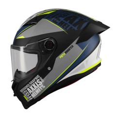 Casca integrala Axxis Fenix Essence C2 gri/albastru mat &ndash; tip viziera: MT-V-31B &ndash; DKS429 XL (61/62cm)