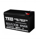 Acumulator AGM VRLA 12V 10A 151x65x95mm F2 TED Battery Expert Holland