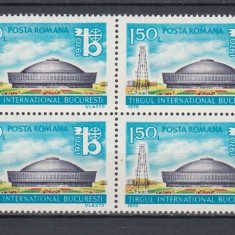 ROMANIA 1970 LP 737 BLOC DE 4 MNH