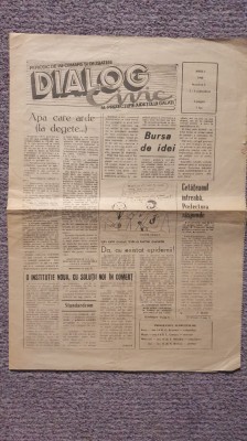 Ziarul Dialog civic, Prefectura Galati, anul I nr 2, 3-9 sept 1990, 4 pagini foto