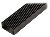 Radiator extrudat cu aripioare negru 1000mm