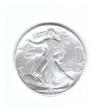 Moneda SUA 1/2 dollar/dolar 1942, uzata, curata