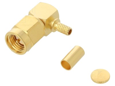 Conector SMA tată 90&amp;deg; 50&amp;Omega; foto