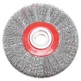 Perie conica cu sarma ondulata 150x32 mm pentru polizor de banc