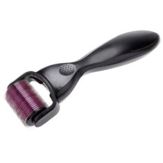 Aparat FOXMAG24 de Masaj facial cu 1200 ace din titan, Pentru Regenerarea pielii, Lungime ace 0.50mm, Design ergonomic si compact, Culoare Negru