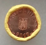 Romania fisic complet (50 bucati) 5 bani 2017 UNC **