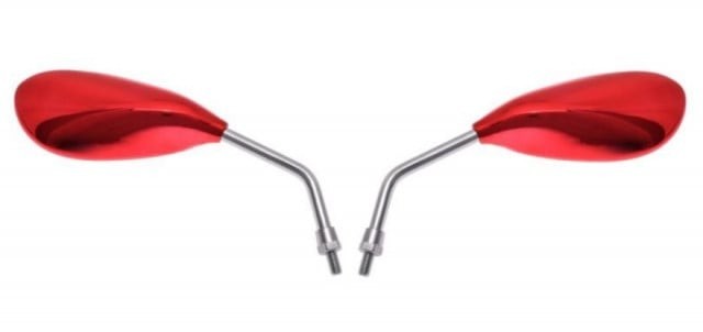 Oglinzi moto &quot;lacrima&quot; rosii M08