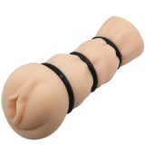 Crazy Bull-Masturbator Vagin cu Inele-Silicon