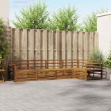 vidaXL Set de canapele de exterior 5 pcs natural Lemn Solid de Acacia 3373469