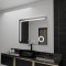 Oglinda LED Rectangulara, 100x80cm, Precision MotionGlow Marcello, Sistem Dezaburire, Ceas &amp; Termometru, Lupa Cosmetica, Dimabila ModernLight Concept