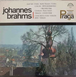 Disc vinil, LP. Tragic Overture. Concerto For Violin And &#039;Cello-Johannes Brahms, Josef Suk, Andre Navarra, Czech