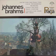Disc vinil, LP. Tragic Overture. Concerto For Violin And 'Cello-Johannes Brahms, Josef Suk, Andre Navarra, Czech