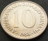 Cumpara ieftin Moneda 10 DINARI / DINARA - RSF YUGOSLAVIA, anul 1988 *cod 1538
