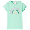 Tricou pentru copii, verde strălucitor, 92, vidaXL