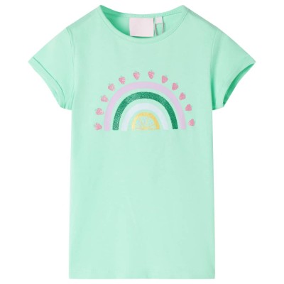 Tricou pentru copii, verde strălucitor, 92 foto