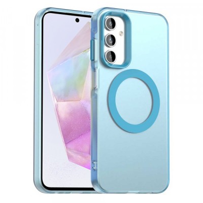 Husa MagSafe pentru Samsung Galaxy A35 5G A356, Techsuit, CandyCase, Albastra foto