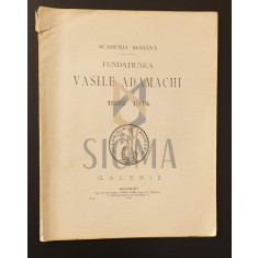 Academia Romana * Fundatiunea Vasile Adamachi 1892-1914