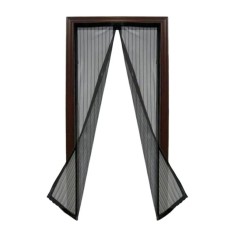 Plasa insecte cu inchidere magnetica, 220 x 100 cm, Negru