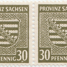1945, 30 Pfennig - Stema Saxoniei - Ocupația sovietică în Saxonia - Germania