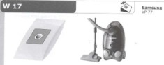 W17 SACI ASPIRATOR 5 BUC 000722-K pentru aspirator FILTERCLEAN foto