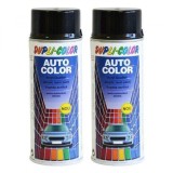 Cumpara ieftin Pachet 2 x Vopsea Spray Auto Dupli-Color Skoda Negru Magic 9910