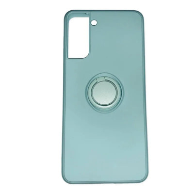 Husa Cover Silicon Finger Grip pentru Samsung S21 Plus Verde foto