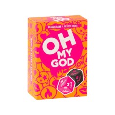 Joc erotic pentru cupluri SEXITIVE Oh My God, include 2 zaruri cu provocări și părți ale corpului (instrucțiuni &icirc;n limba spaniolă)