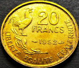 Cumpara ieftin Moneda istorica 20 FRANCI / FRANCS - FRANTA, anul 1952 *cod 2666, Europa