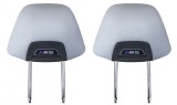 2X NEW OE LEATHER HEADREST M5 SILVERSTONE BMW M5 F90 G30 G31 8071313 - 52108071313