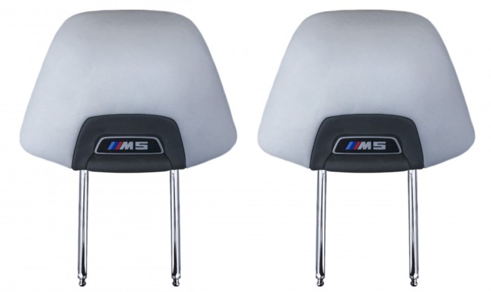 2X NEW OE LEATHER HEADREST M5 SILVERSTONE BMW M5 F90 G30 G31 8071313 - 52108071313