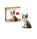 Set de cuburi de constructie 3D, Pisicuta Calico, 1300 piese, +14 ani