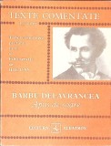 APUS DE SOARE, TEXTE COMENTATE-BARBU STEFANESCU DELAVRANCEA-355391