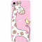 Husa silicon pentru Apple Iphone 6 Plus, Cute Giraffe