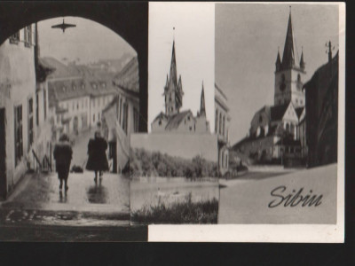 CPI B13624 CARTE POSTALA - SIBIU - MOZAIC, RPR, 1958 foto