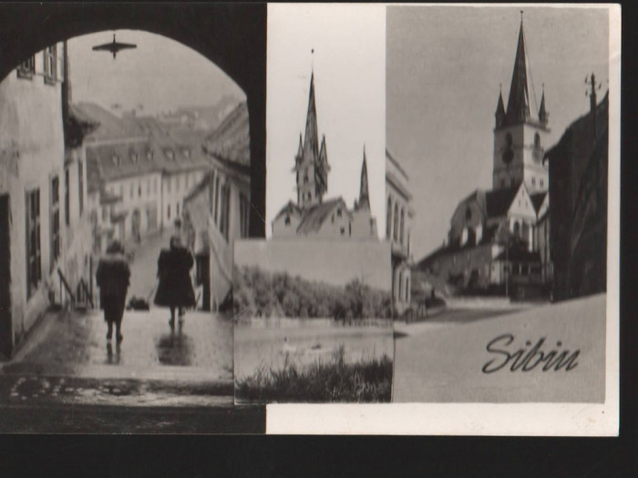 CPI B13624 CARTE POSTALA - SIBIU - MOZAIC, RPR, 1958