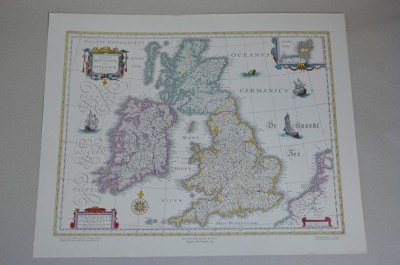 Marea Britanie Willem Johan Blaeu 1635 copie Royal Scottish Geographical Society foto