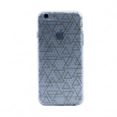 Husa silicon fashion 3D iPhone 6/6S Contakt Transparenta foto