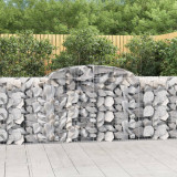 VidaXL Coșuri gabion arcuite 17 buc, 300x50x100/120cm, fier galvanizat