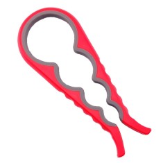 Desfacator Universal pentru Capace de Sticle si Borcane, 4 Marimi Universale, Plastic Pvc, Rosu, Cbd Coral Best Deals Rosu 22 cm 9 cm 2 cm Rosu