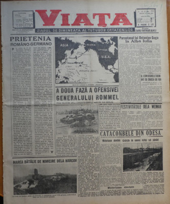 Viata, ziarul de dimineata; dir, : Rebreanu, 10 Iunie 1942, frontul din rasarit foto