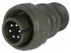 Conector circular Amphenol mufă pe cablu PIN 6 tată lipire MS/DS 13A