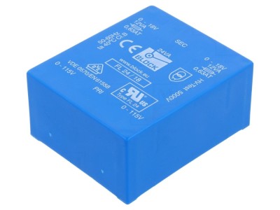 Transformator &amp;icirc;ncapsulat 24VA, 18V foto