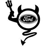 Cumpara ieftin Sticker Devil Ford