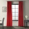Draperie din catifea cu rejansa din bumbac tip fagure, Madison, 200x270 cm, densitate 700 g/ml, Rosu, 1 buc