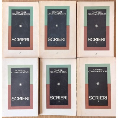 Scrieri (vol. 1 &amp;ndash; 6) &amp;ndash; Pompiliu Constantinescu foto