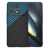 Husa pentru Xiaomi Poco F6 Pro, Techsuit, Carbonite FiberShell, Neagra Bleu