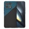 Husa pentru Xiaomi Poco F6 Pro, Techsuit, Carbonite FiberShell, Neagra Bleu